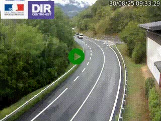 <h2>Caméra trafic sur la N90 à Bourg-Saint-Maurice, en provenance d'Aoste et en direction d'Albertville</h2>