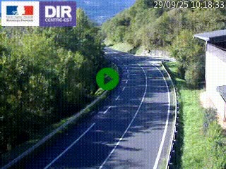 <h2>Caméra trafic sur la N90 à Bourg-Saint-Maurice, en provenance d'Aoste et en direction d'Albertville</h2>