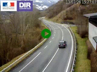 <h2>Caméra trafic sur la N90 à Bourg-Saint-Maurice, en provenance d'Aoste et en direction d'Albertville</h2>