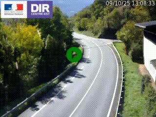 <h2>Caméra trafic sur la N90 à Bourg-Saint-Maurice, en provenance d'Aoste et en direction d'Albertville</h2>