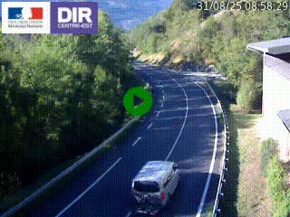 <h2>Caméra trafic sur la N90 à Bourg-Saint-Maurice, en provenance d'Aoste et en direction d'Albertville</h2>
