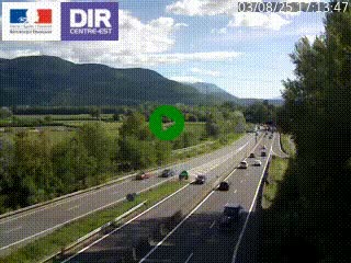 <h2>Caméra trafic à Meylan sur la Rocade-Sud de Grenoble en direction d'Aix-en-Provence</h2>