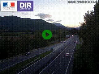 <h2>Caméra trafic à Meylan sur la Rocade-Sud de Grenoble en direction d'Aix-en-Provence</h2>