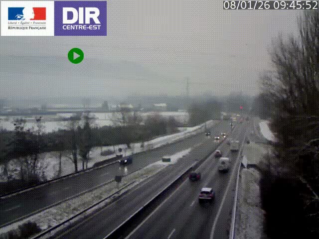 <h2>Caméra trafic à Meylan sur la Rocade-Sud de Grenoble en direction d'Aix-en-Provence</h2>