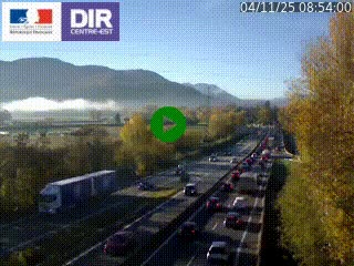 <h2>Caméra trafic à Meylan sur la Rocade-Sud de Grenoble en direction d'Aix-en-Provence</h2>