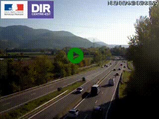 <h2>Caméra trafic à Meylan sur la Rocade-Sud de Grenoble en direction d'Aix-en-Provence</h2>