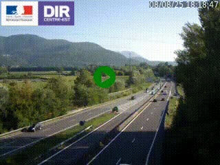 <h2>Caméra trafic à Meylan sur la Rocade-Sud de Grenoble en direction d'Aix-en-Provence</h2>
