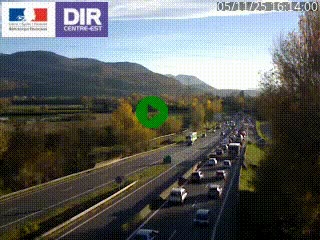 <h2>Caméra trafic à Meylan sur la Rocade-Sud de Grenoble en direction d'Aix-en-Provence</h2>