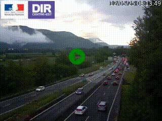 <h2>Caméra trafic à Meylan sur la Rocade-Sud de Grenoble en direction d'Aix-en-Provence</h2>