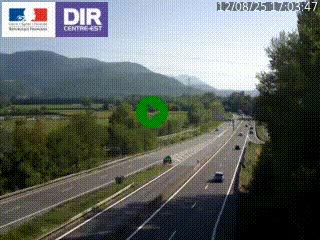 <h2>Caméra trafic à Meylan sur la Rocade-Sud de Grenoble en direction d'Aix-en-Provence</h2>