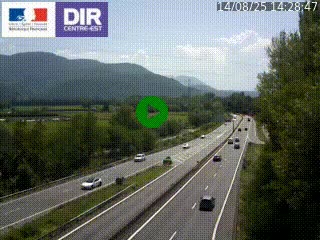 <h2>Caméra trafic à Meylan sur la Rocade-Sud de Grenoble en direction d'Aix-en-Provence</h2>