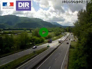 <h2>Caméra trafic à Meylan sur la Rocade-Sud de Grenoble en direction d'Aix-en-Provence</h2>