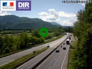 <h2>Caméra trafic à Meylan sur la Rocade-Sud de Grenoble en direction d'Aix-en-Provence</h2>
