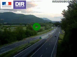 <h2>Caméra trafic à Meylan sur la Rocade-Sud de Grenoble en direction d'Aix-en-Provence</h2>