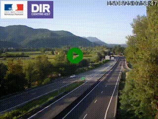 <h2>Caméra trafic à Meylan sur la Rocade-Sud de Grenoble en direction d'Aix-en-Provence</h2>