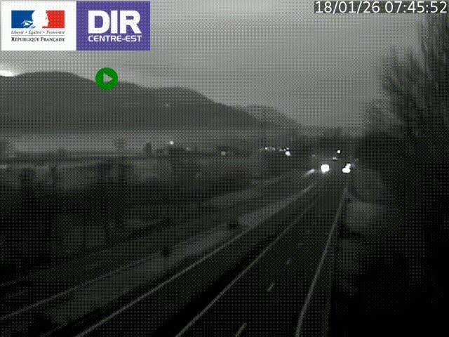 <h2>Caméra trafic à Meylan sur la Rocade-Sud de Grenoble en direction d'Aix-en-Provence</h2>