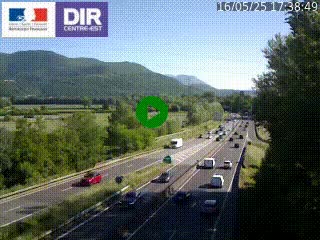 <h2>Caméra trafic à Meylan sur la Rocade-Sud de Grenoble en direction d'Aix-en-Provence</h2>