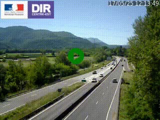 <h2>Caméra trafic à Meylan sur la Rocade-Sud de Grenoble en direction d'Aix-en-Provence</h2>