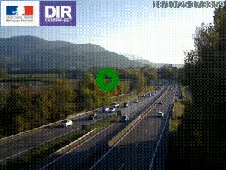 <h2>Caméra trafic à Meylan sur la Rocade-Sud de Grenoble en direction d'Aix-en-Provence</h2>