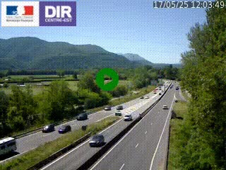 <h2>Caméra trafic à Meylan sur la Rocade-Sud de Grenoble en direction d'Aix-en-Provence</h2>
