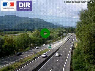 <h2>Caméra trafic à Meylan sur la Rocade-Sud de Grenoble en direction d'Aix-en-Provence</h2>