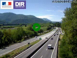 <h2>Caméra trafic à Meylan sur la Rocade-Sud de Grenoble en direction d'Aix-en-Provence</h2>