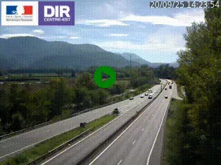 <h2>Caméra trafic à Meylan sur la Rocade-Sud de Grenoble en direction d'Aix-en-Provence</h2>