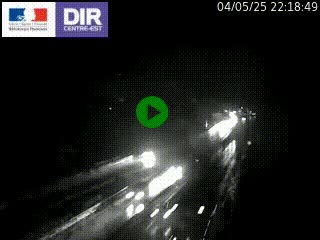 Caméra trafic à Meylan sur la Rocade-Sud de Grenoble en direction d'Aix-en-Provence