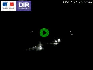 Caméra trafic à Meylan sur la Rocade-Sud de Grenoble en direction d'Aix-en-Provence