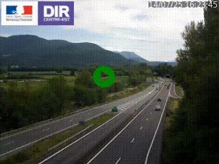 Caméra trafic à Meylan sur la Rocade-Sud de Grenoble en direction d'Aix-en-Provence