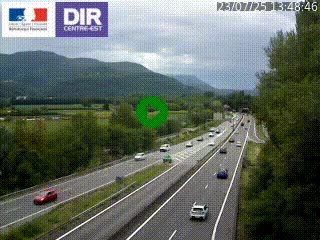 Caméra trafic à Meylan sur la Rocade-Sud de Grenoble en direction d'Aix-en-Provence