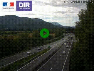 Caméra trafic à Meylan sur la Rocade-Sud de Grenoble en direction d'Aix-en-Provence