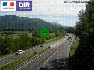 <h2>Caméra trafic à Meylan sur la Rocade-Sud de Grenoble en direction d'Aix-en-Provence</h2>