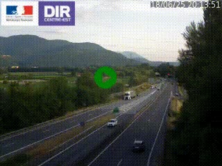 <h2>Caméra trafic à Meylan sur la Rocade-Sud de Grenoble en direction d'Aix-en-Provence</h2>