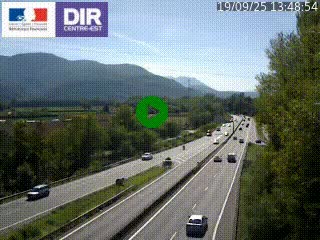 <h2>Caméra trafic à Meylan sur la Rocade-Sud de Grenoble en direction d'Aix-en-Provence</h2>