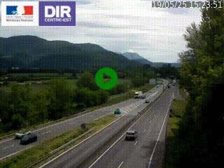 <h2>Caméra trafic à Meylan sur la Rocade-Sud de Grenoble en direction d'Aix-en-Provence</h2>