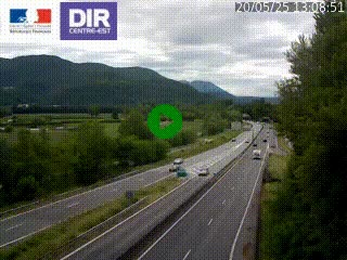 <h2>Caméra trafic à Meylan sur la Rocade-Sud de Grenoble en direction d'Aix-en-Provence</h2>