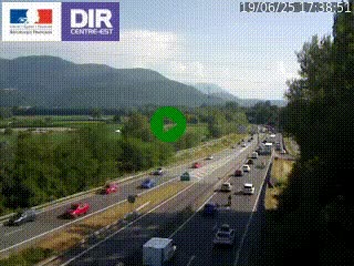 <h2>Caméra trafic à Meylan sur la Rocade-Sud de Grenoble en direction d'Aix-en-Provence</h2>