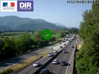 <h2>Caméra trafic à Meylan sur la Rocade-Sud de Grenoble en direction d'Aix-en-Provence</h2>