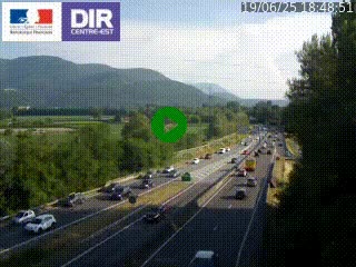 <h2>Caméra trafic à Meylan sur la Rocade-Sud de Grenoble en direction d'Aix-en-Provence</h2>