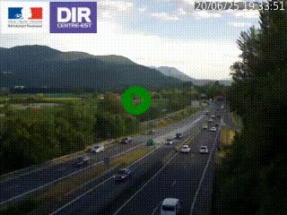 <h2>Caméra trafic à Meylan sur la Rocade-Sud de Grenoble en direction d'Aix-en-Provence</h2>