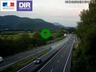 <h2>Caméra trafic à Meylan sur la Rocade-Sud de Grenoble en direction d'Aix-en-Provence</h2>