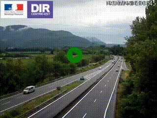 <h2>Caméra trafic à Meylan sur la Rocade-Sud de Grenoble en direction d'Aix-en-Provence</h2>