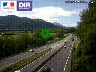 <h2>Caméra trafic à Meylan sur la Rocade-Sud de Grenoble en direction d'Aix-en-Provence</h2>