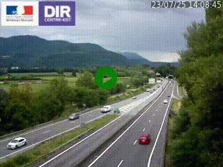 <h2>Caméra trafic à Meylan sur la Rocade-Sud de Grenoble en direction d'Aix-en-Provence</h2>
