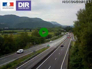 <h2>Caméra trafic à Meylan sur la Rocade-Sud de Grenoble en direction d'Aix-en-Provence</h2>