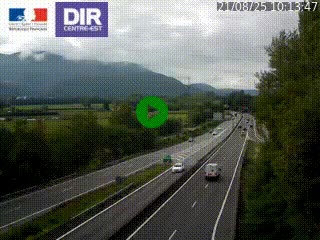 <h2>Caméra trafic à Meylan sur la Rocade-Sud de Grenoble en direction d'Aix-en-Provence</h2>
