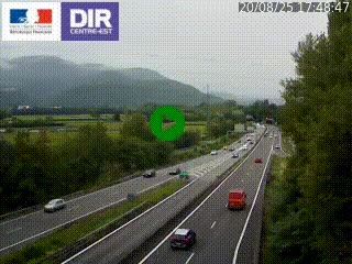 <h2>Caméra trafic à Meylan sur la Rocade-Sud de Grenoble en direction d'Aix-en-Provence</h2>