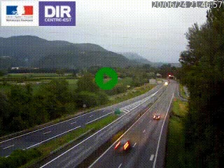 <h2>Caméra trafic à Meylan sur la Rocade-Sud de Grenoble en direction d'Aix-en-Provence</h2>