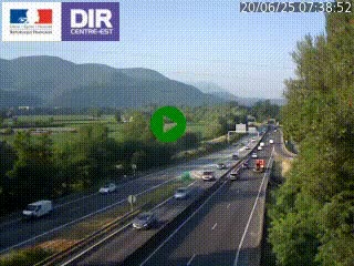 <h2>Caméra trafic à Meylan sur la Rocade-Sud de Grenoble en direction d'Aix-en-Provence</h2>